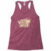save water drink beer Racerback Tank