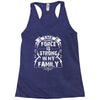 The Force Is Strong In My Family Racerback Tank