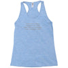 incomplete data people Racerback Tank