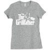 the grillfather  funny bbq Ladies Fitted T-Shirt