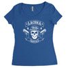 la coka nostra skull men Women's Triblend Scoop T-shirt