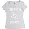 i believe in unicorns 2 Women's Triblend Scoop T-shirt