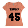 Trump 45 jersey number Women's Triblend Scoop T-shirt