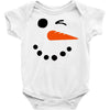 snowman face Baby Bodysuit
