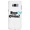 Bun in the Oven with Heart Baby Boy Samsung Galaxy S8 Plus