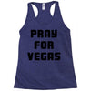 pray for las vegas Racerback Tank