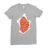 halloween pumpkins burst Ladies Fitted T-Shirt