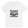 if i can't take my hooks.. V-Neck Tee