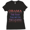 obama   the man   the myth   the legen Ladies Fitted T-Shirt
