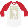 keep left shark 3/4 Sleeve Shirt