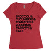 vegan Women's Triblend Scoop T-shirt