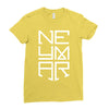 neyma white logo Ladies Fitted T-Shirt
