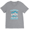 Camping Is Like Sex V-Neck Tee