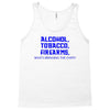 funny t shirt alcohol tobacco firearms who's bringing the chips tee Tank Top