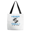 Father is my Name Fishing Is My Game Tote Bags