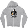 cats cats cats Zipper Hoodie
