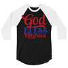 god bless america 3/4 Sleeve Shirt