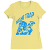 new retro night trap Ladies Fitted T-Shirt