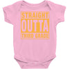 straight outta third grade Baby Bodysuit