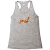dachshund flower 2 Racerback Tank