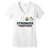 Stronger Together Women's V-Neck T-Shirt