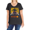 training to beat saiyan or at least warrior anime gym workout lifting Ladies Curvy T-Shirt