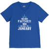 The Best Father Was Born In January V-Neck Tee