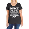 don't piss me off Ladies Curvy T-Shirt