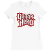 guitar hero logo Ladies Fitted T-Shirt
