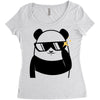 panda bear Women's Triblend Scoop T-shirt