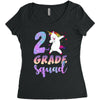 2nd grade squad Women's Triblend Scoop T-shirt