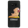 yoga pug exhale Samsung Galaxy S8 Case