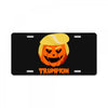 trumpkin funny donald trump pumpkin License Plate