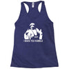 iron sheik wrestling iran funny Racerback Tank