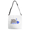 anything unrelated elephants Adjustable Strap Totes