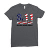9.11 Patriot Day We Will Never Forget Ladies Fitted T-Shirt