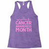 breast cancer awareness month Racerback Tank