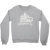 roughin' it roughing trailer camping camp Crewneck Sweatshirt