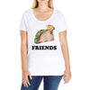 Best Friends Tacos Ladies Curvy T-Shirt