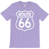 route 66 stampa bianca starda america sport T-Shirt