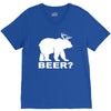 new bear deer beer funny V-Neck Tee