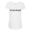 let's go to the party Maternity Scoop Neck T-shirt
