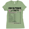 December Girl Facts Capricorn Ladies Fitted T-Shirt