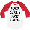 yoga girls are twisted 3/4 Sleeve Shirt