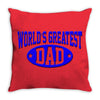 world greatest dad Throw Pillow