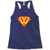 with superman vw logo Racerback Tank