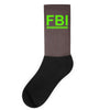 mens fbi print casual slim Socks