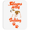 Sleeps With Bulldog Mousepad