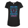 Never Underestimate the Strength of a Thyroid Cancer Warrior Maternity Scoop Neck T-shirt