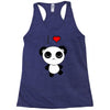 i love panda Racerback Tank